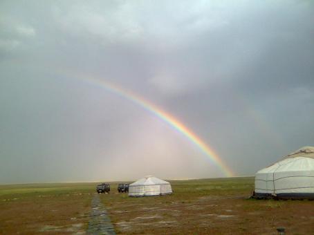 Arcobaleno in mongolia